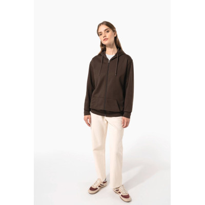Full zip hooded sweatshirt